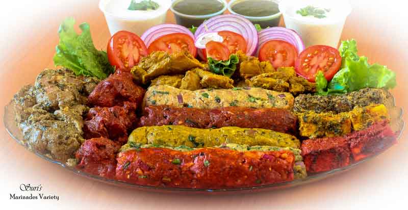 Marinated products platter